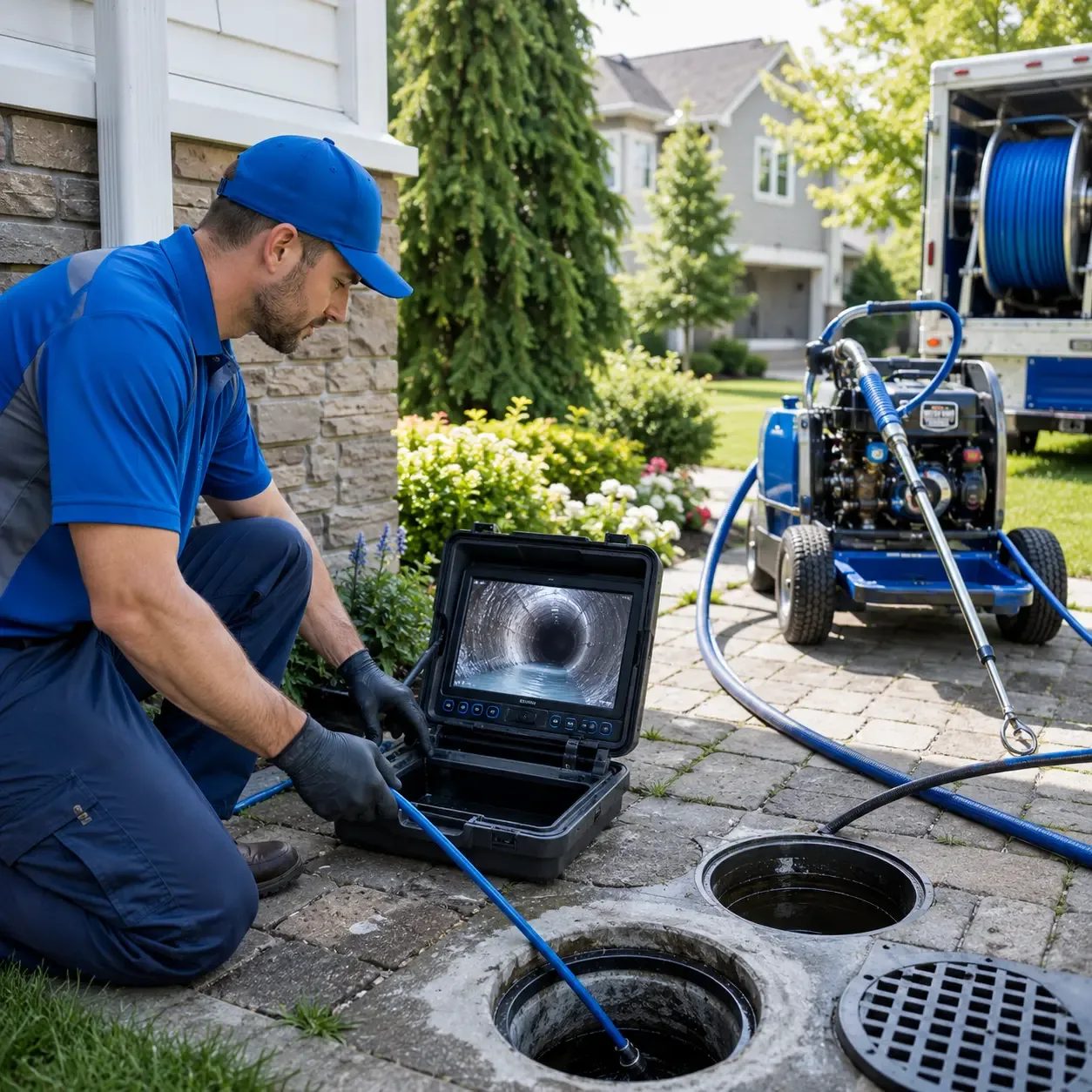 Outdoor drain cleaning professionals serving Brandon, WI